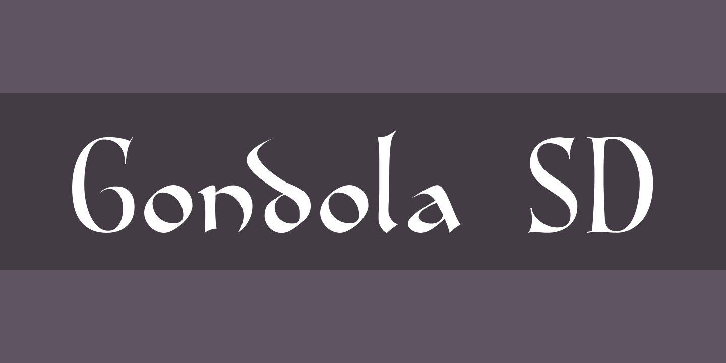 Шрифт Gondola SD